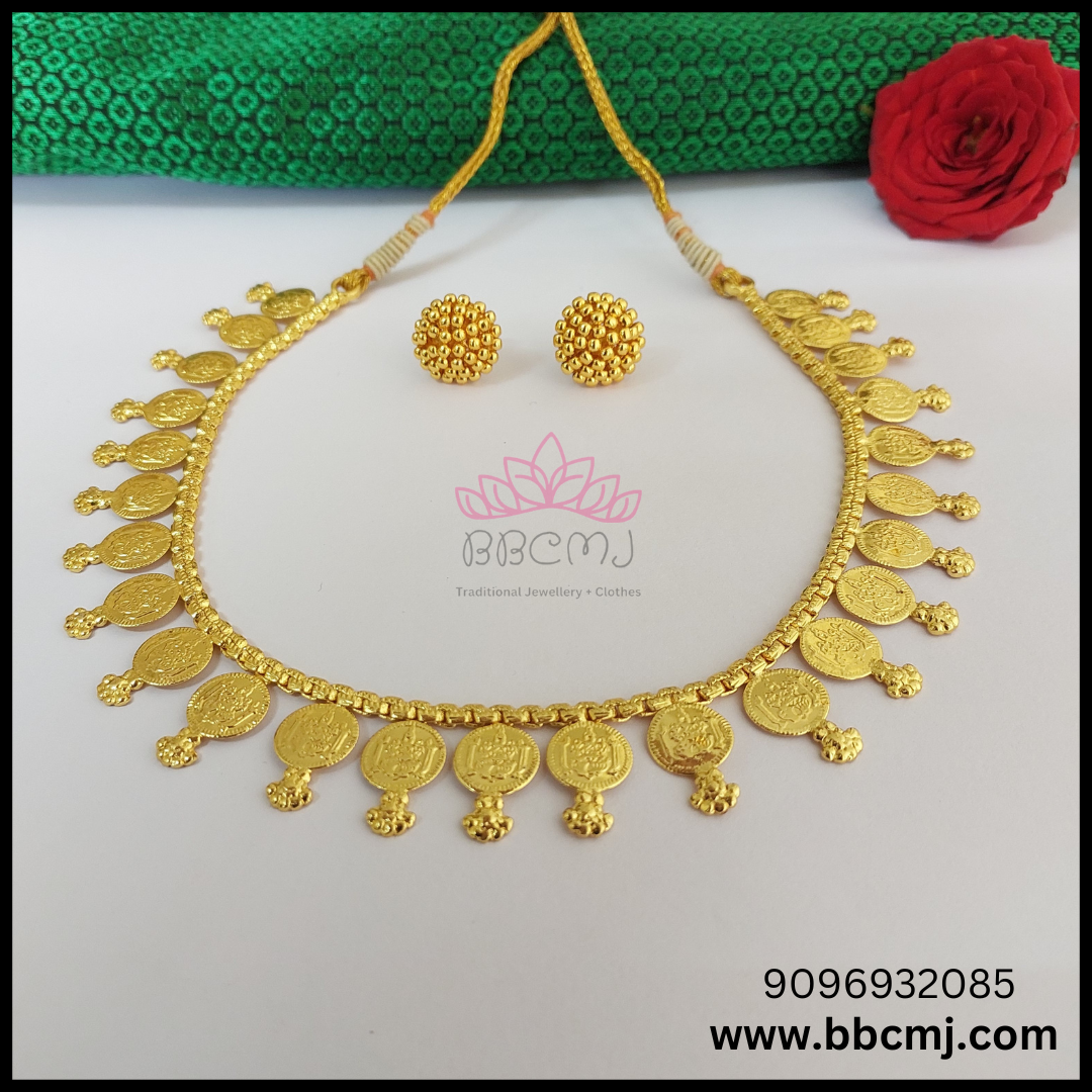 Laxmi Coin necklace set