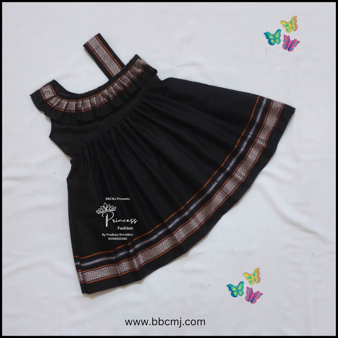 Sankranti special Black khan frock