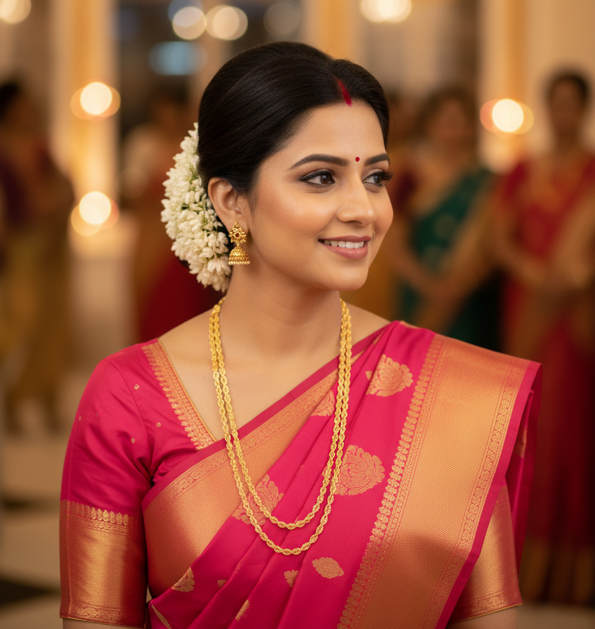 Pohe haar 2 line maharashtrian jewellery
