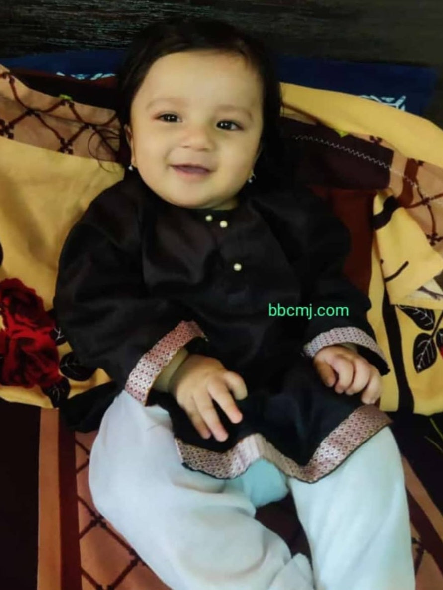 Black white kurta salwar for girls & boys