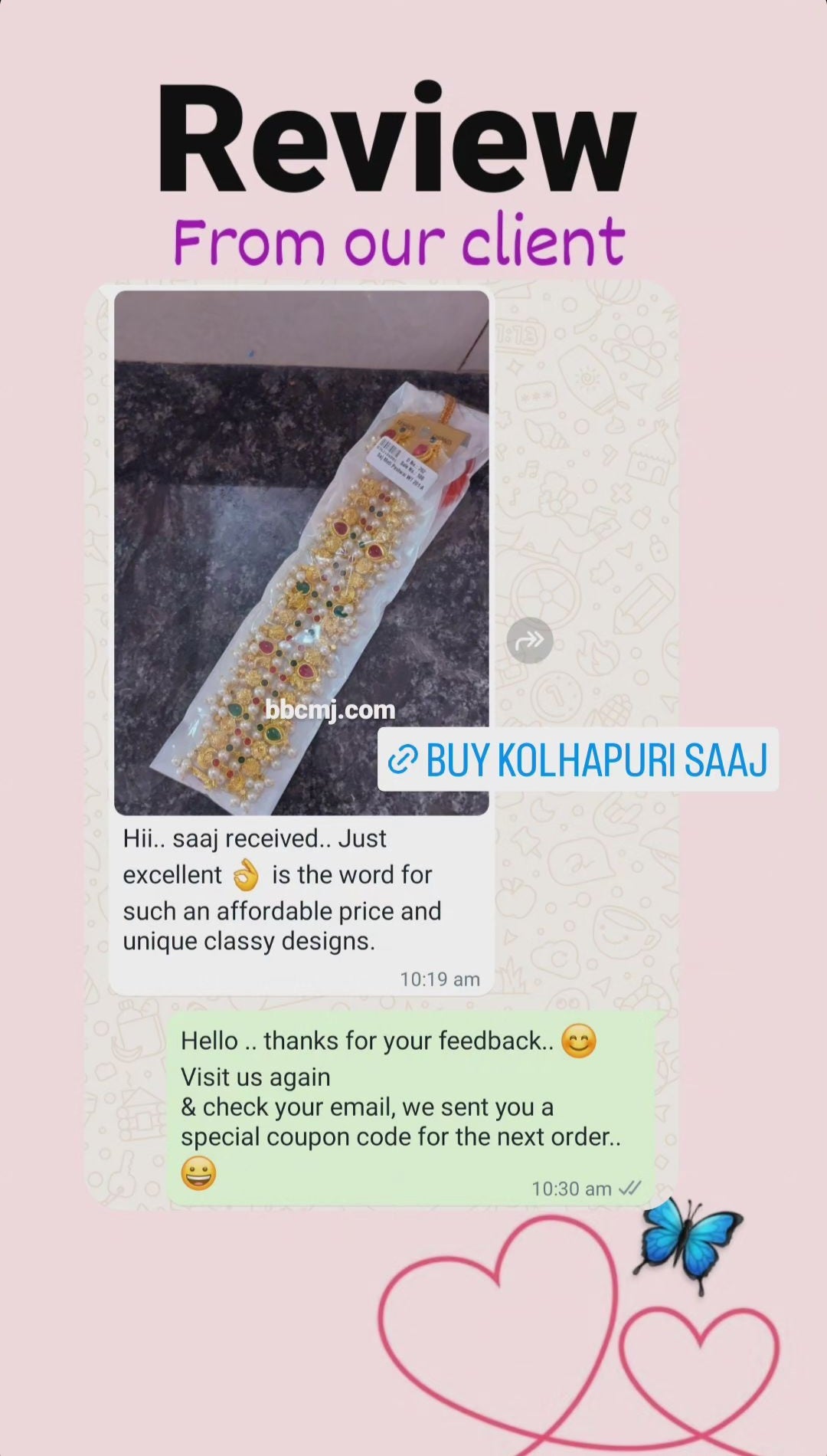 1gm gold & pearl kolhapuri saaj set