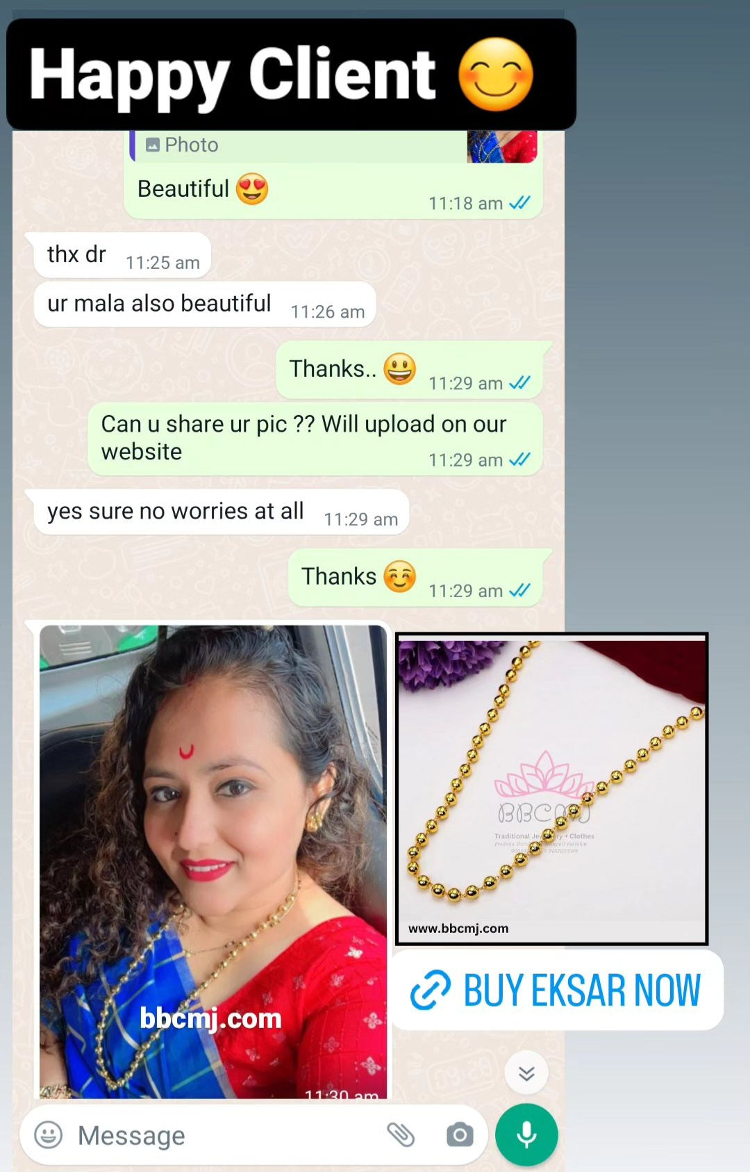 1gm gold - Eksar set
