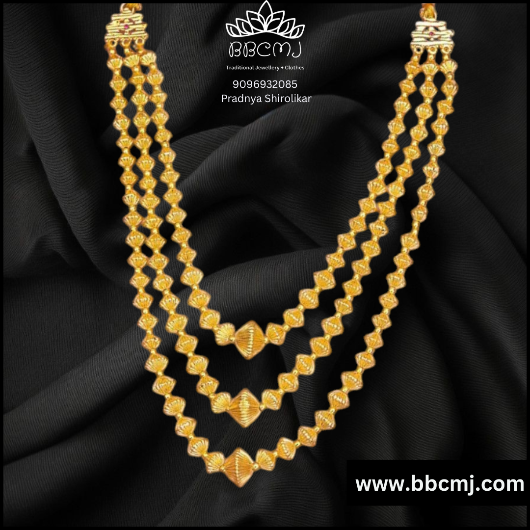 1gm gold line Javmani Mala set – bbcmj