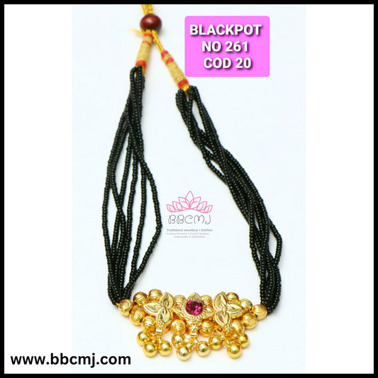 1gm gold Belpan Mangalsutra set