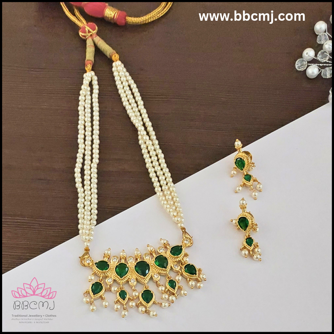 1gm gold green stone Tanmani