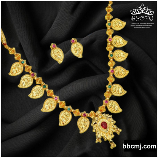 1gm gold mohini necklace set