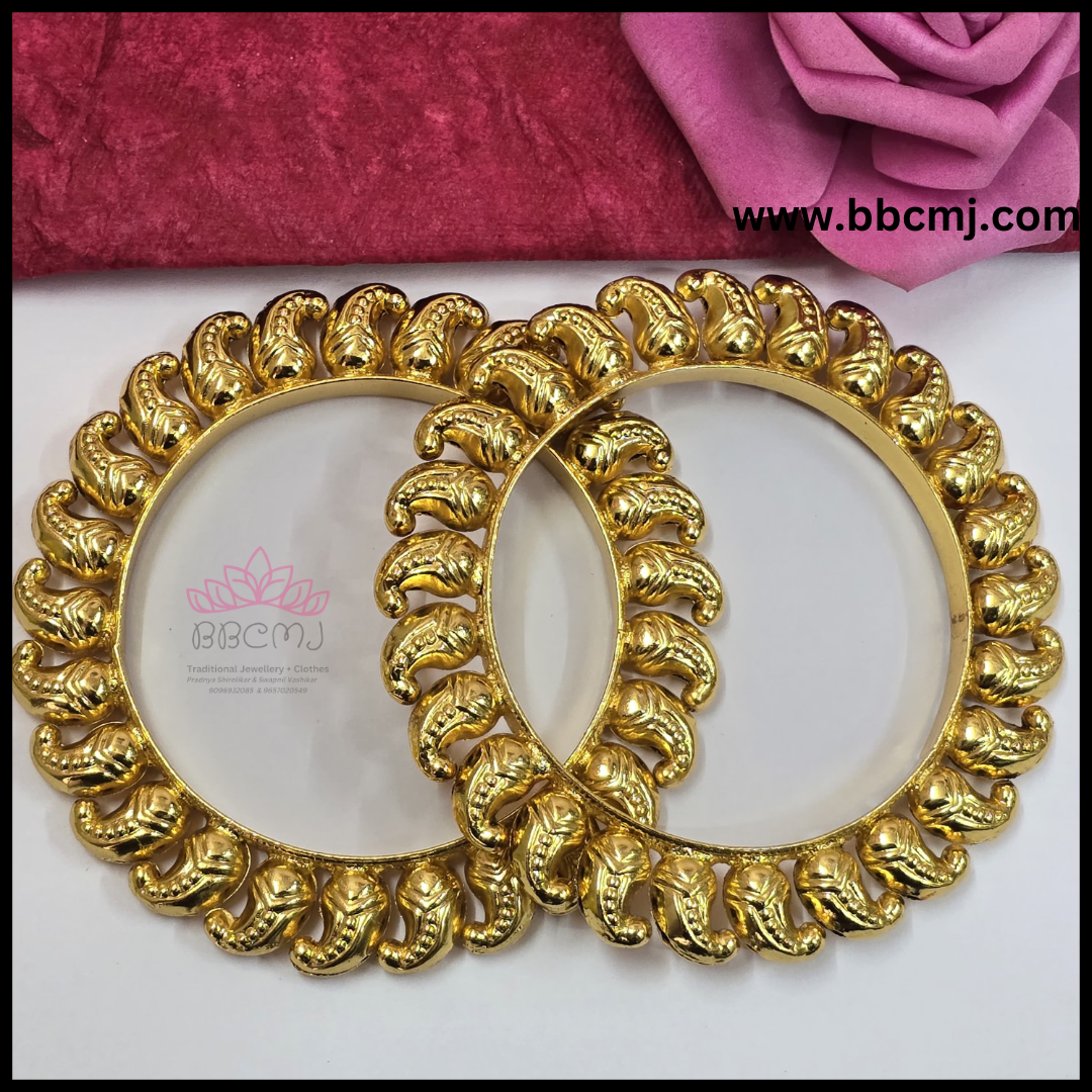 Real gold coated Karishma Bangles