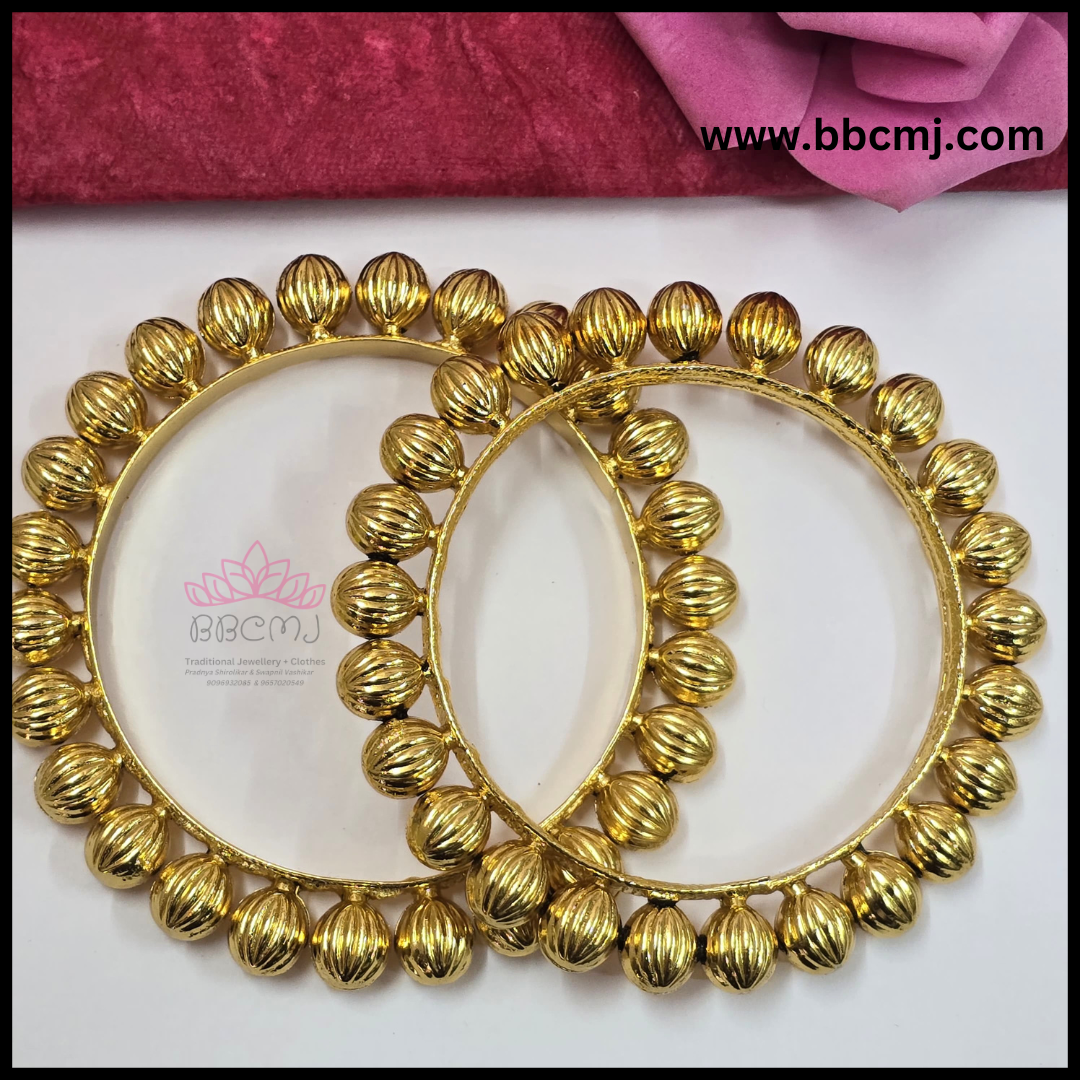 Real gold coated Lucky Bangles