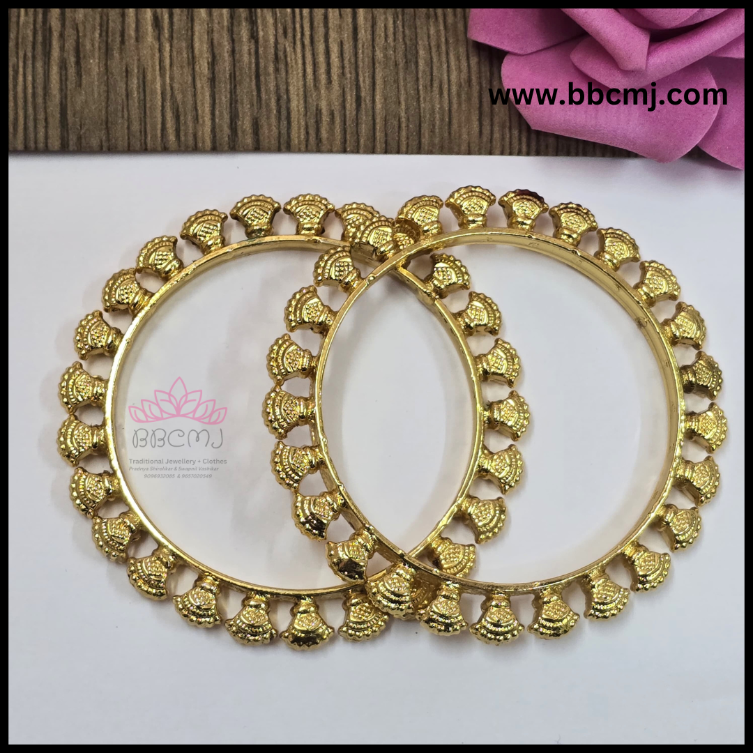 Real gold coated Shell Bangles