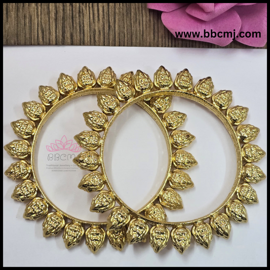 Real gold coated Laxmi Bangles