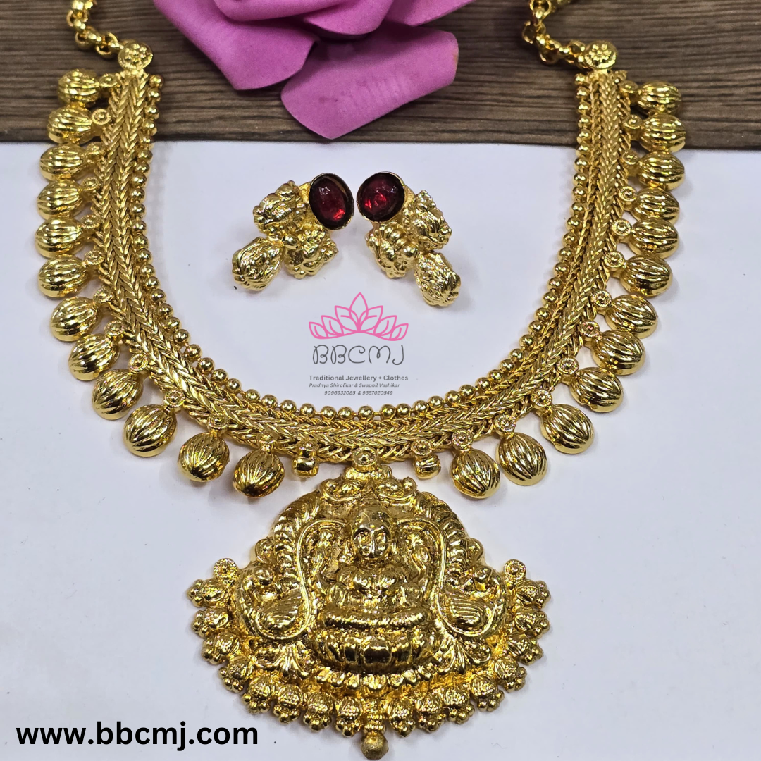 1gm gold Aadya necklace set