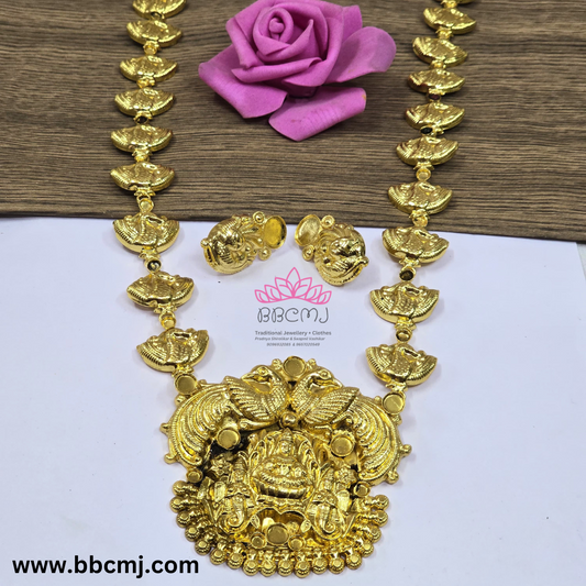 1gm gold Padmasan Laxmi haar set