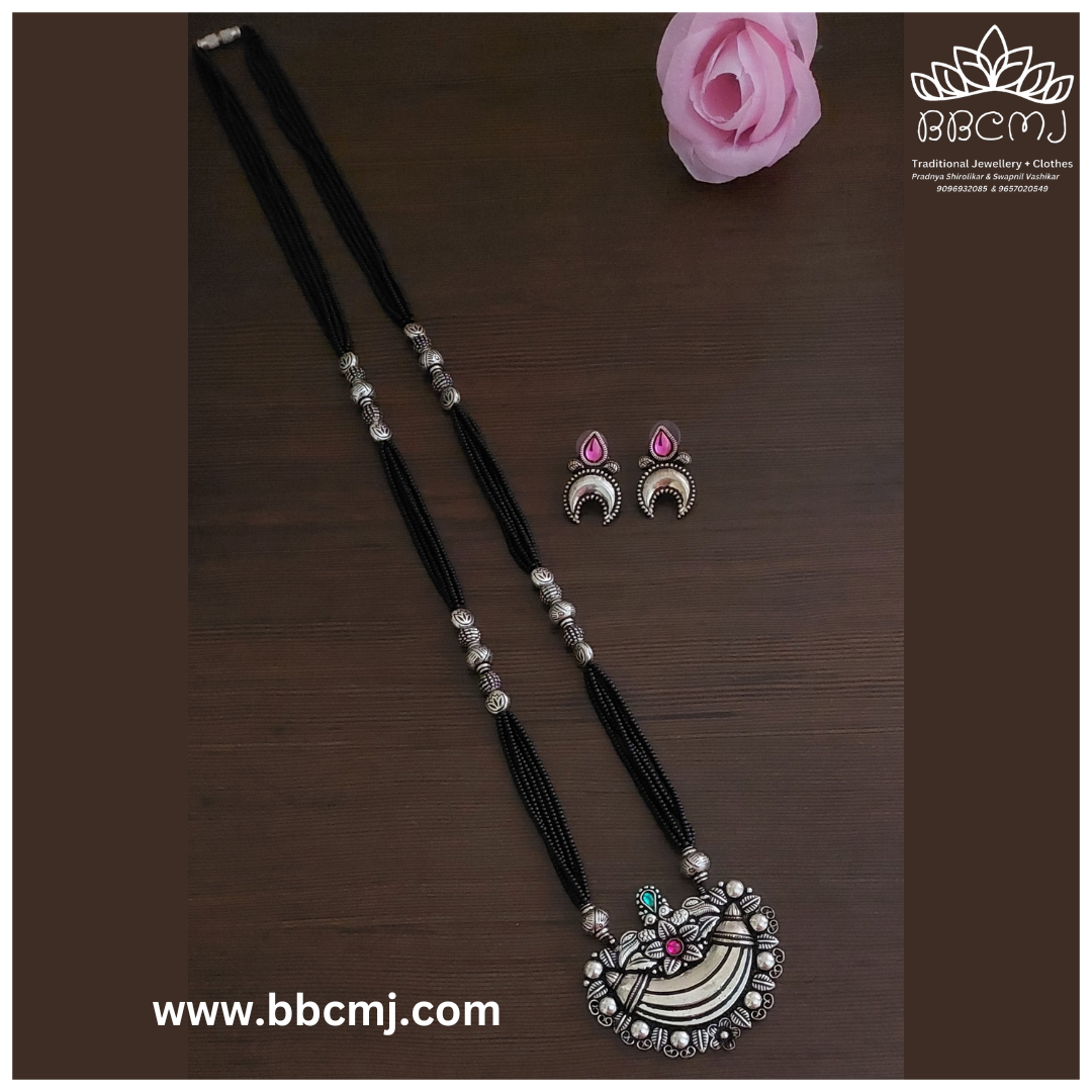 Real silver coated Long Mangalsutra set 1