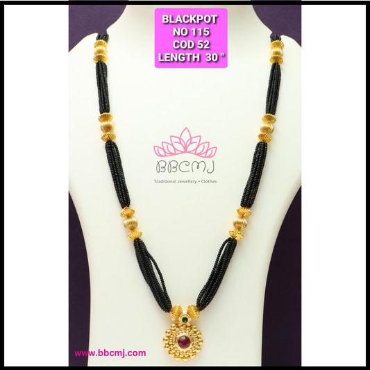 1gm gold Saaj ghat Mangalsutra set
