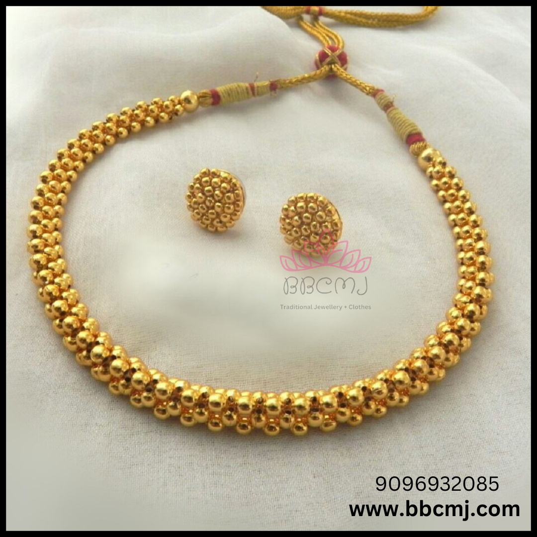 Kolhapuri Narrow Plain thushi set