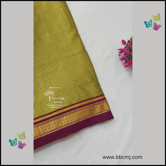 Handloom Parrot green Khun Dupatta