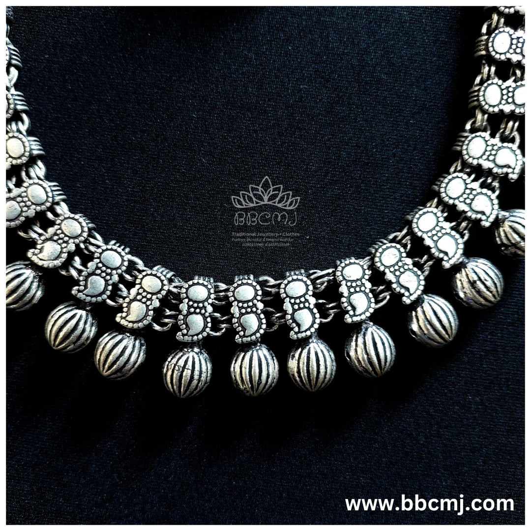 Sonalee Real silver Coated necklace set