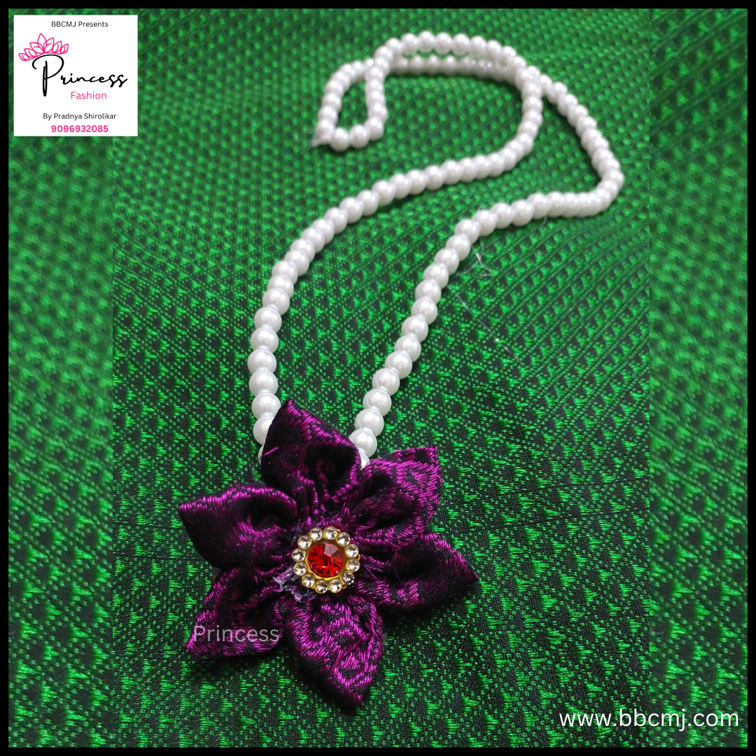 Purple Ganpati Kanthi / Pearl neckpc for women