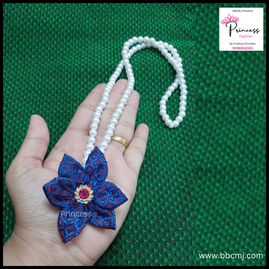 Blue Ganpati Kanthi / Pearl neckpc for women