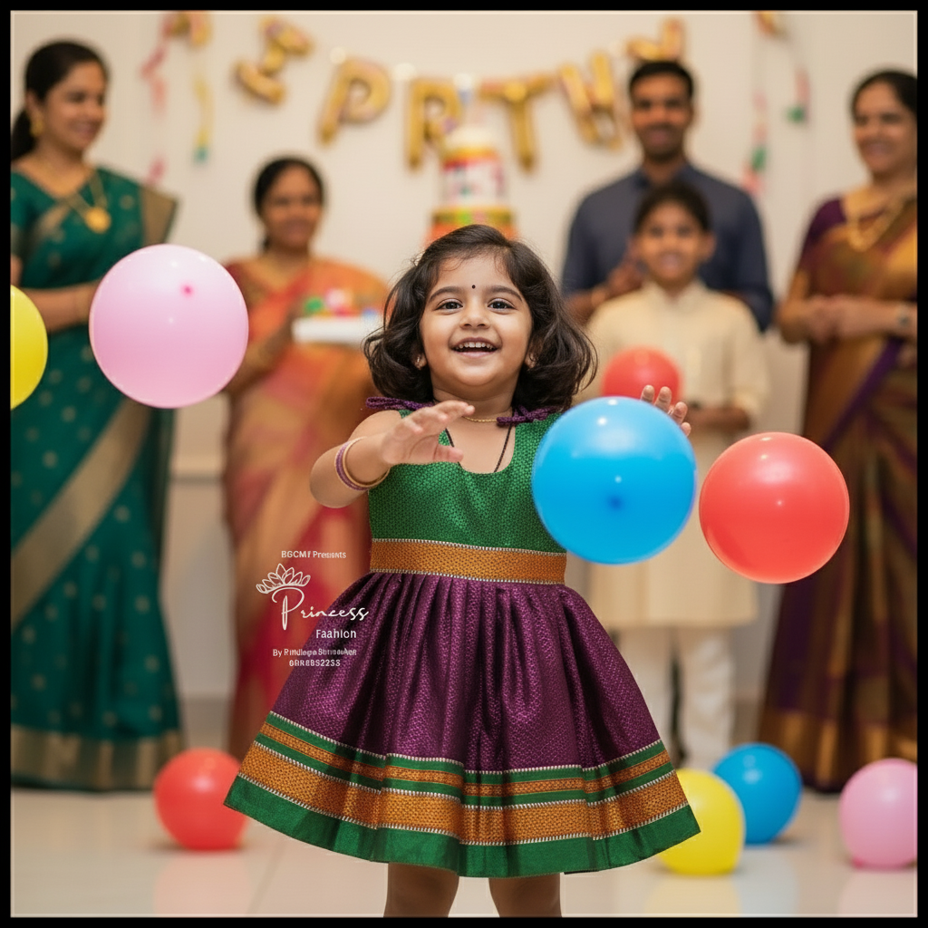 Manu Green & wine speghetti frock