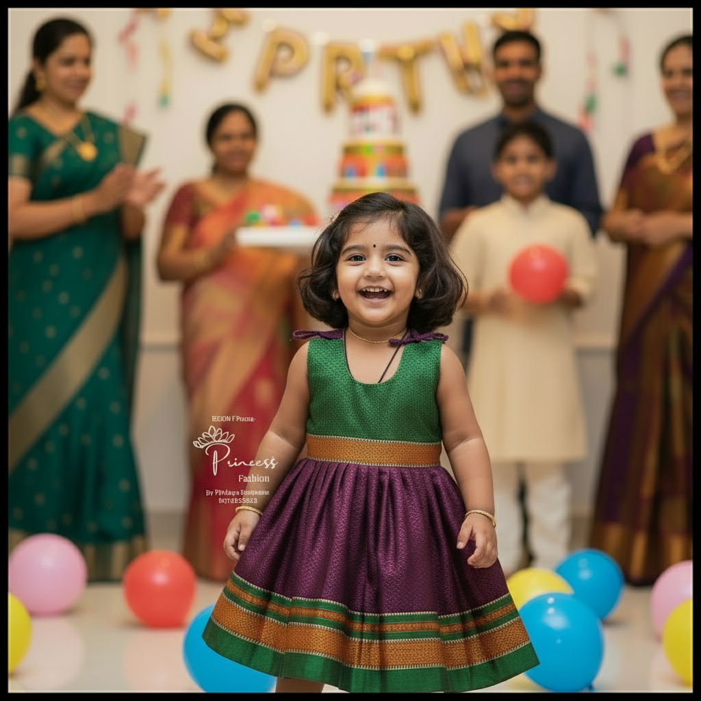 Manu Green & wine speghetti frock