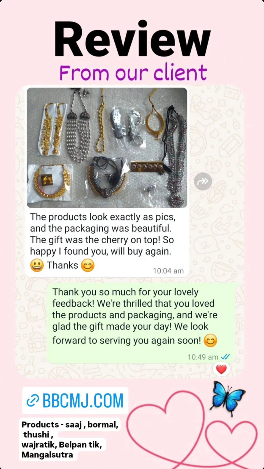 belpan tik , saaj, bormal, thushi , wajratik, mangalsutra review