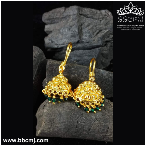 Silver Urja earrings with gold coated