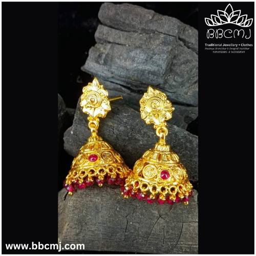 Silver Teja earrings with gold coated