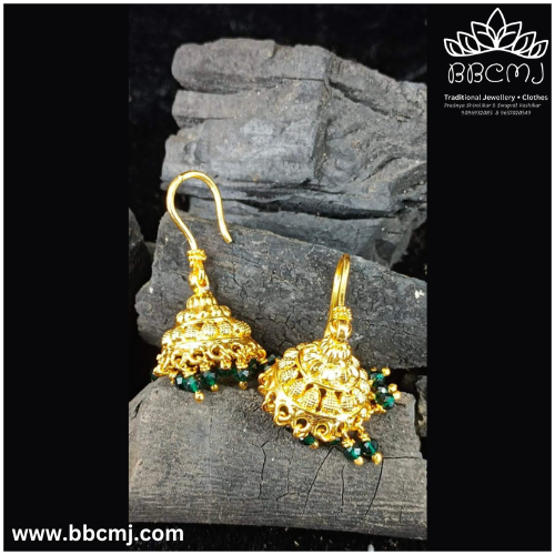 Silver Netra earrings with gold coated