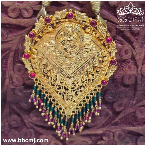 Silver Krishna Pendent with gold coated