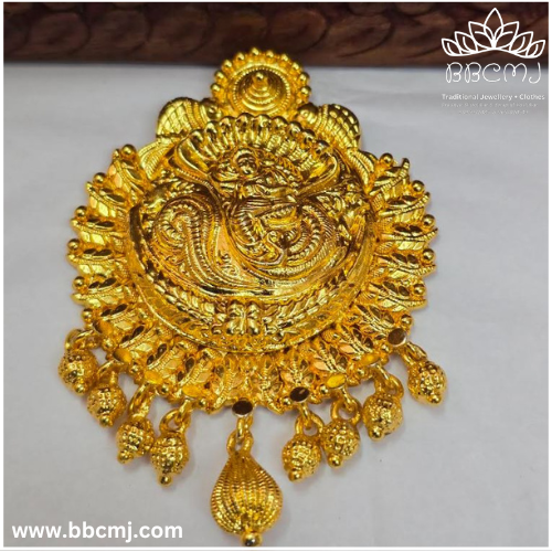 Silver ShriKrishna Pendent with gold coated