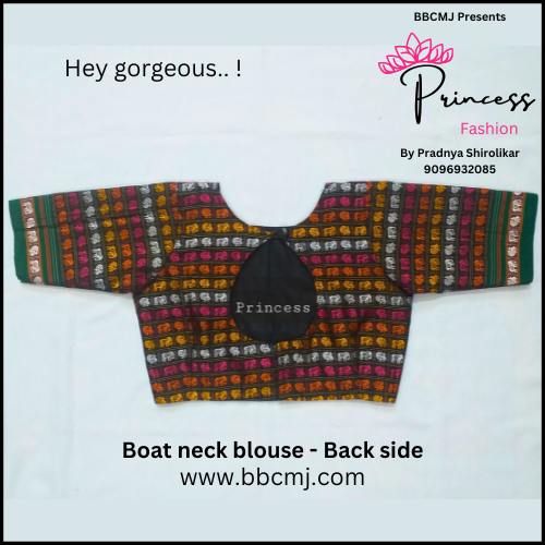 Customized Khun blouse - boat neck