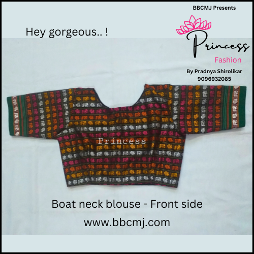 Customized Khun blouse - boat neck