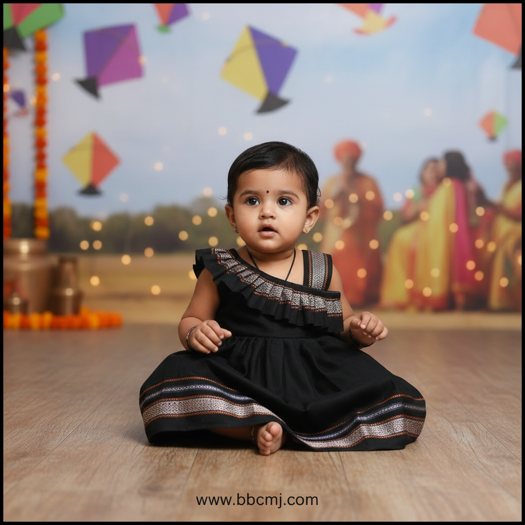 Black khun frock for baby