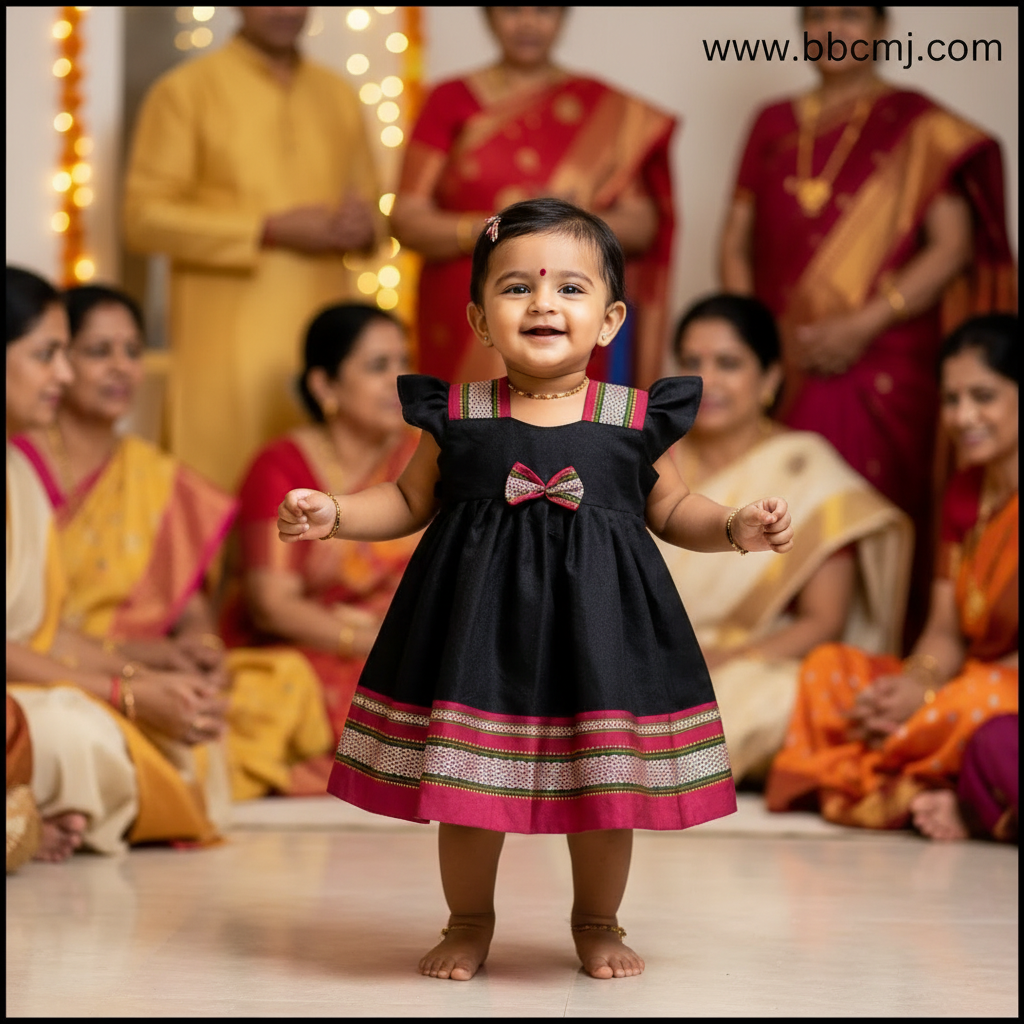 Sankranti special Nimisha Black frock
