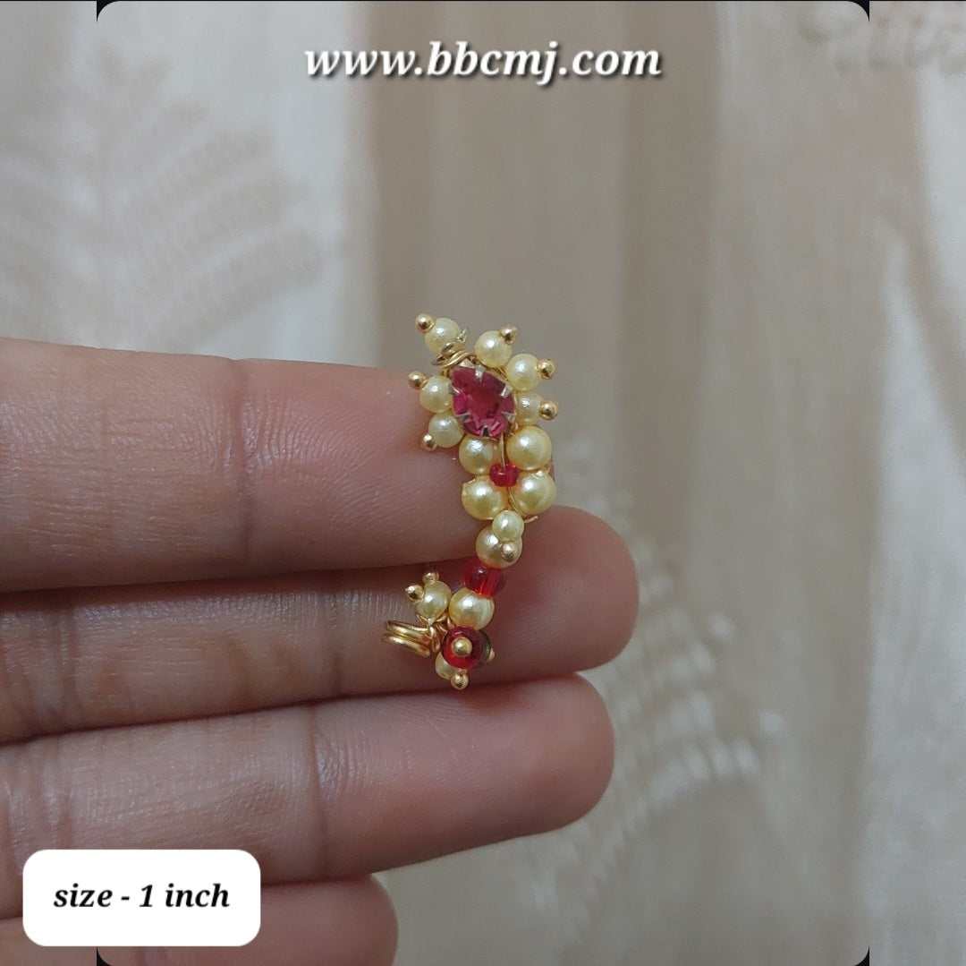 1gm gold Traditional pearl Nath