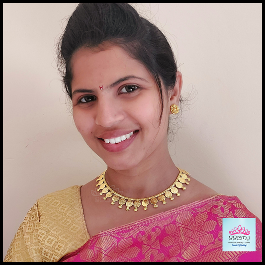 Laxmi Coin necklace set