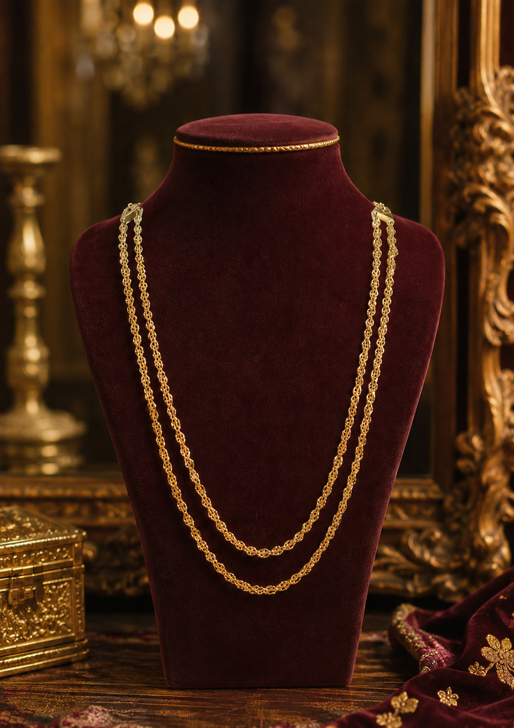 Pohe haar set 2 layer - 1gram gold coated