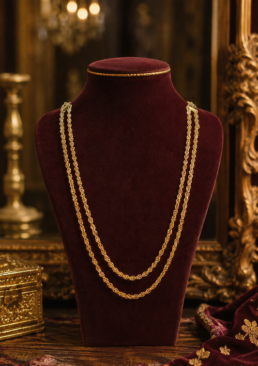 Pohe haar set 2 layer - 1gram gold coated