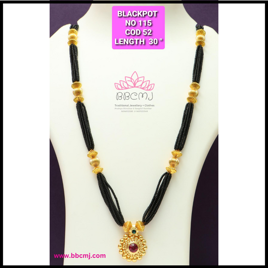 1gm gold Saaj ghat Mangalsutra set