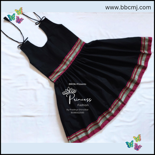 Sankranti Special Niharika black speghetti frock