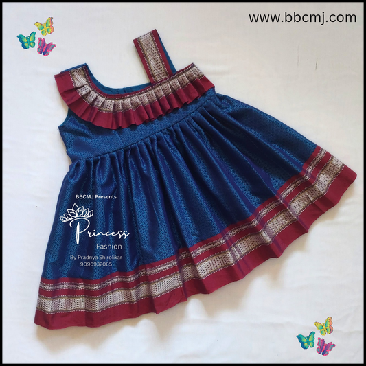 Best seller blue khan frock