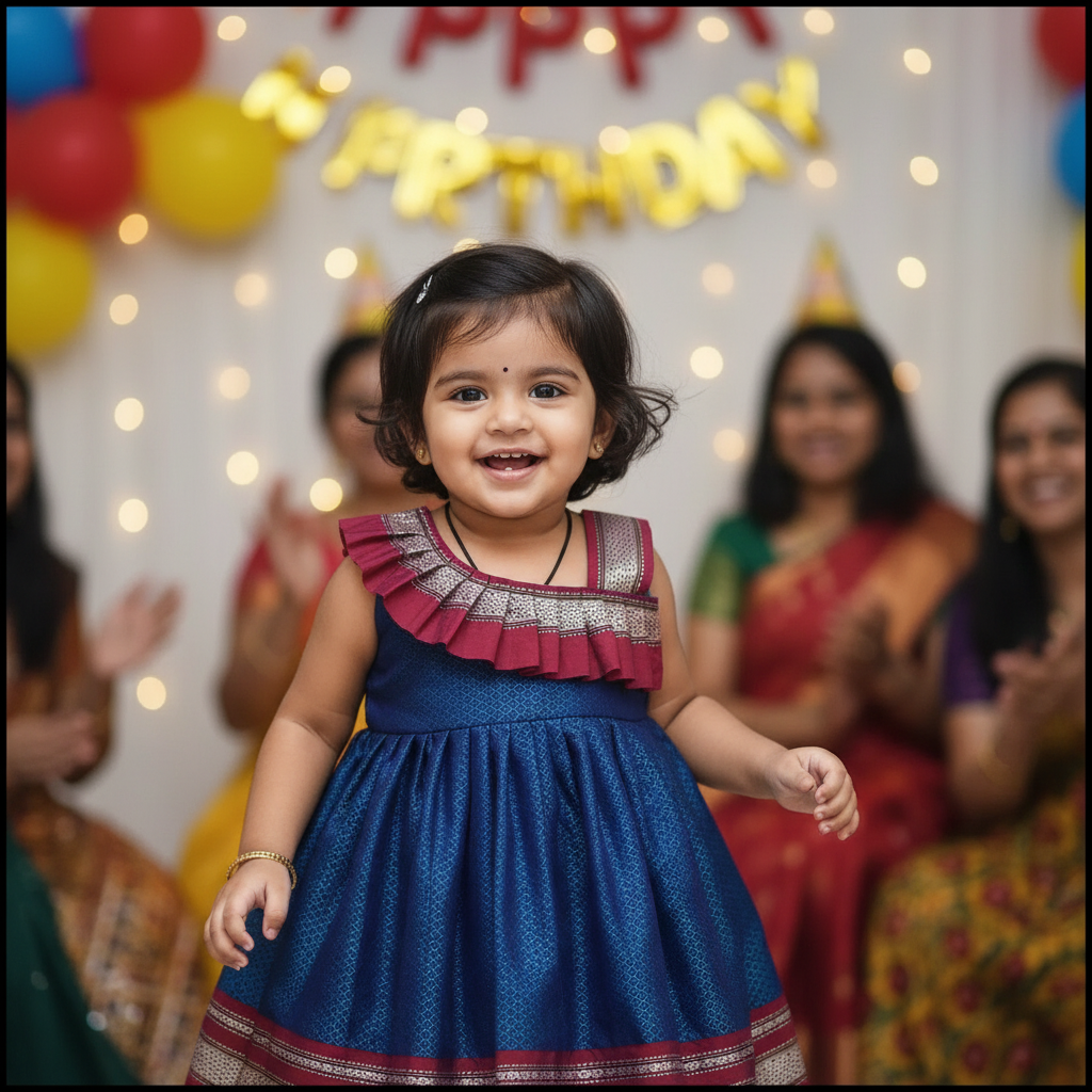 Best seller blue khan frock