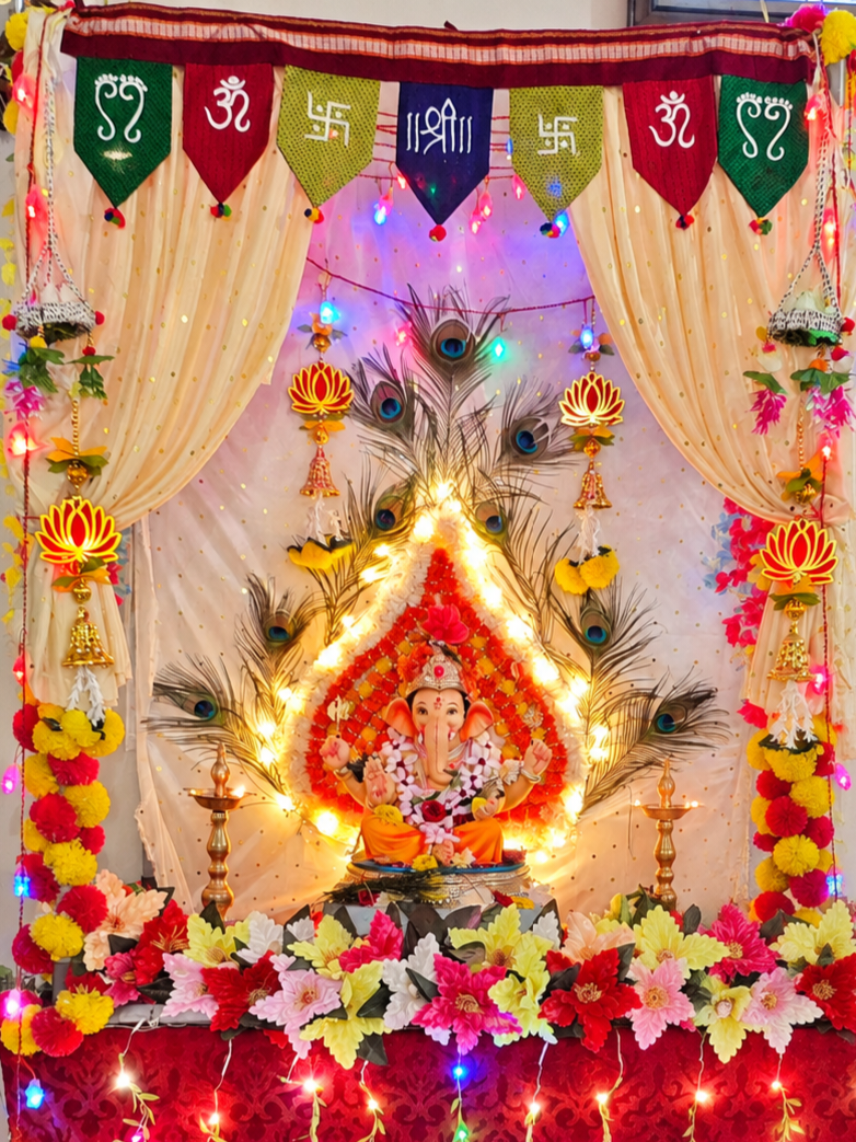 OM Shree HandPainted khun toran - 3ft