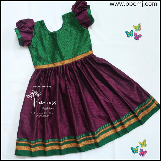 Dual tone khan frock