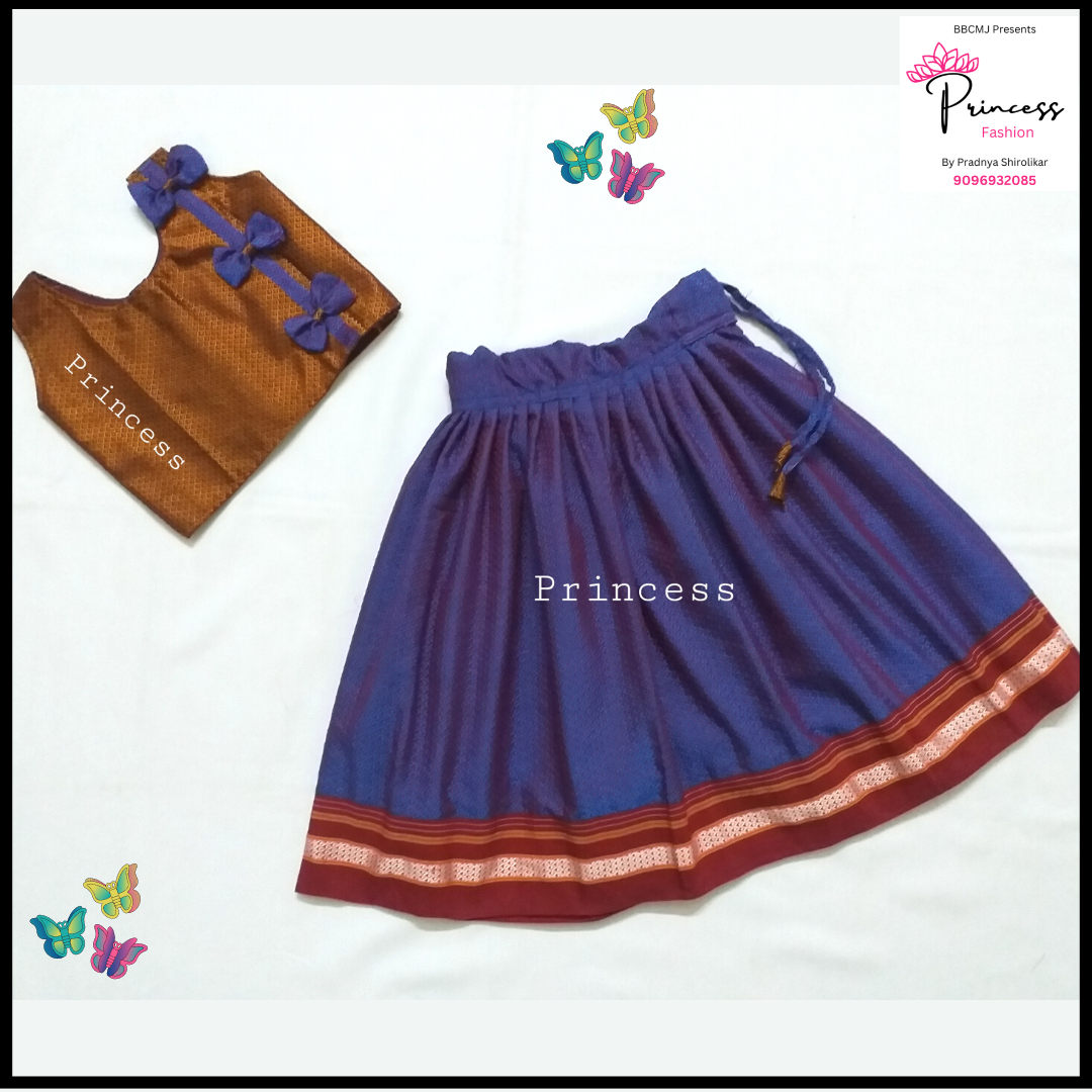 Minal Copper Blue Parkar Polka